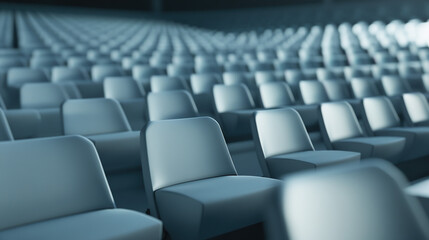 Obraz premium Empty school hallway, a silent testament to the passage of time and the fleeting nature of youth, where memories of laughter and learning linger in the air, waiting to be rediscovered.