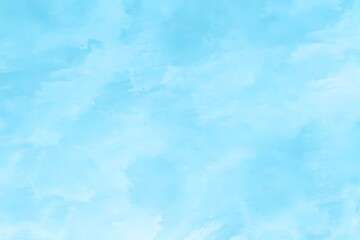 Obraz premium Abstract Blue Watercolor Square Stain Background - Hand-Painted Texture