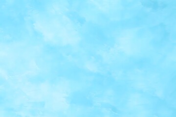 Obraz premium Abstract Blue Watercolor Square Stain Background - Hand-Painted Texture