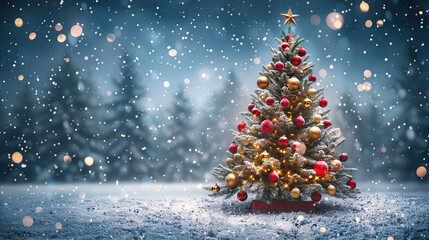 christmast tree with ornament