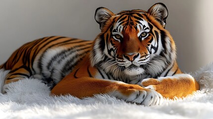 Naklejka premium Detailed tiger pencil sketch wallpaper images ideal for bold and creative wall decor