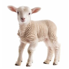 Fototapeta premium sheep isolated on white background