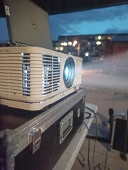Video projector, closeup
