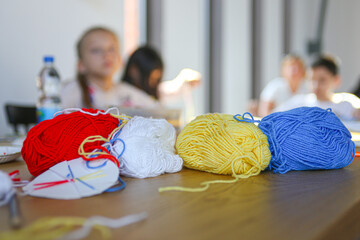 A set of small items for a master class in a set of small items for a master class in needlework