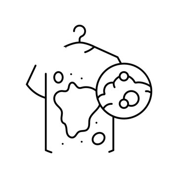 recommend clip art: stain removal dry cleaning line icon vector. stain removal dry cleaning sign. isolated contour symbol black illustration