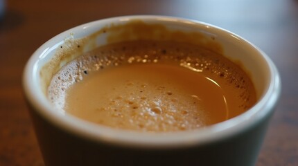 Espresso with Crema in a Small Cup