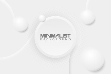 White minimalist background.