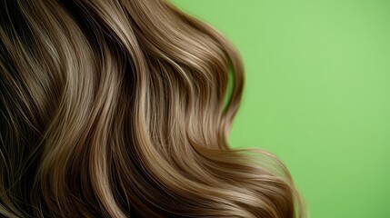 Naklejka premium Green screen hair