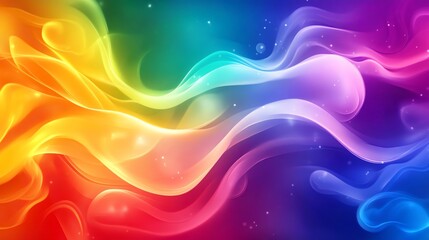 Obraz premium Abstract colorful background with smooth, flowing lines.
