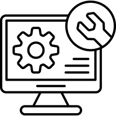 Technical Support  Line Icon