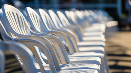 Fototapeta premium Empty school hallway, a silent testament to the passage of time and the fleeting nature of youth, where memories of laughter and learning linger in the air, waiting to be rediscovered.
