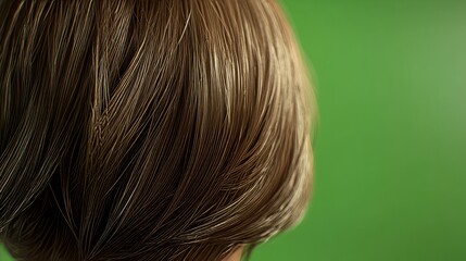 Naklejka premium Green screen hair