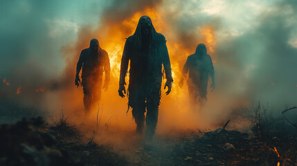Dust and Smoke: Terrifying Zombie Soldiers in the Ruins