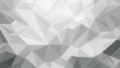 Fototapeta premium abstract white low poly triangle background