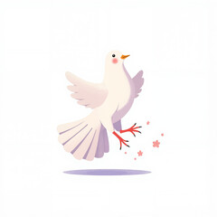 Fototapeta premium dove with peace sign