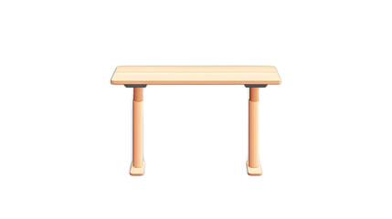 Simple Wooden Table with Clean Design for Modern Interiors