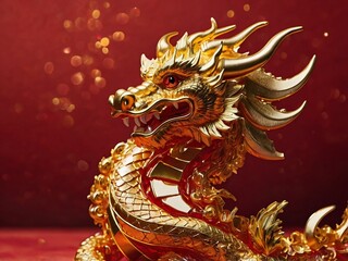 Obraz premium chinese dragon statue