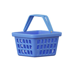 Fototapeta premium plastic shopping basket