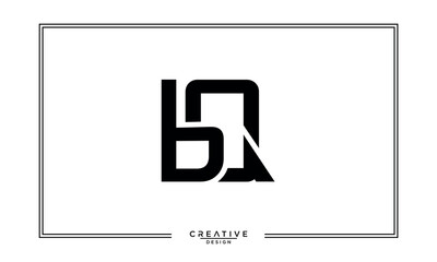 BQ, QB, B, Q, Abstract Letters Logo Monogram