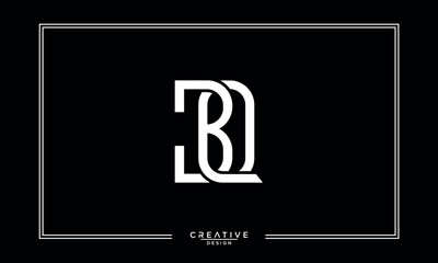 BQ, QB, B, Q, Abstract Letters Logo Monogram