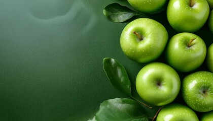 fresh green apple background healthy natural organic crisp juicy fruit for vibrant lifestyle imagery