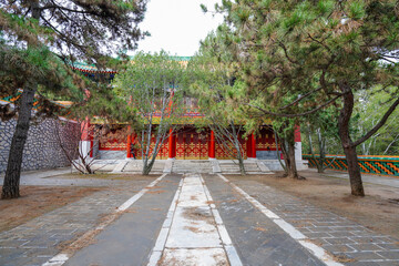 Tibetan Architecture in Xumi Lingjing Scenic Area, Summer Palace, Beijing