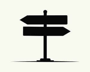 Road sign. Traffic direction arrow icon vector