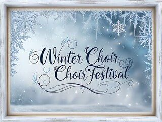 Winter Choir Choir Festival Announcement Poster