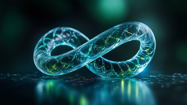 Hyper-realistic macro shot of plasmid DNA with tightly coiled structures
