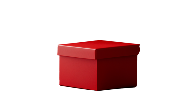 red box isolated on white