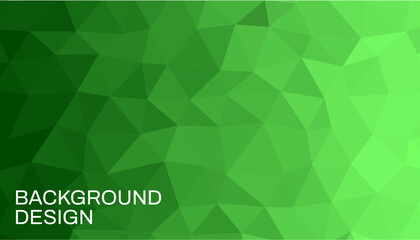 Abstract green geometric background with lowpoly design. Vector illustration.