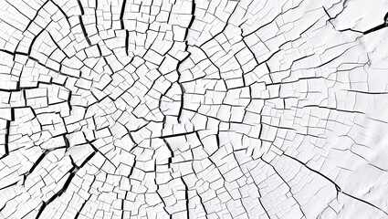 Obraz premium Old cracked white paint texture surface background