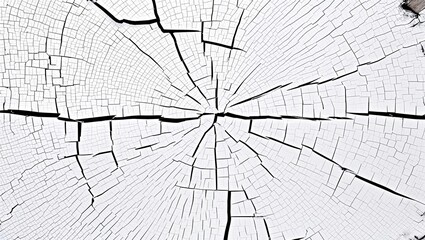 Obraz premium Old cracked white paint texture surface background