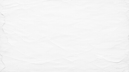 Obraz premium Clean white paper, wrinkled, abstract background. White crumpled paper texture background seamless pattern. White crumpled paper, recycle paper texture, copy space for text.