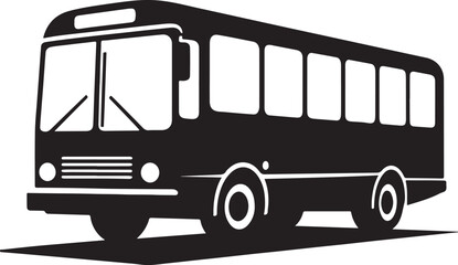 Modern bus silhouette vector collection. black white bus icon © HAFIJA KHATUN