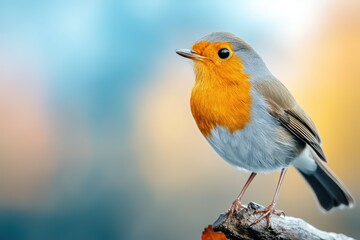 Obraz premium beautiful bird sitting on broken wooden branch on soft light day, asian green bee-eater, merops orientalis. Beautiful simple AI generated image