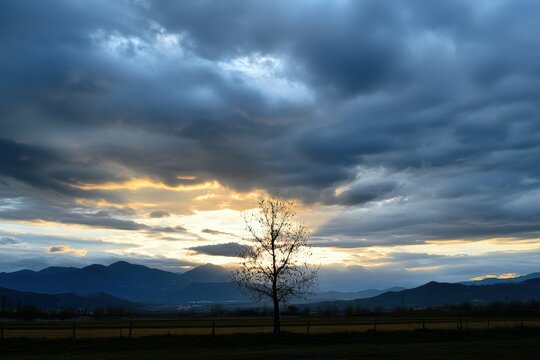 Elegant close-up of a wind turbine against a clear blue sky highlights sustainable energy solutions. Generative Ai. Beautiful simple AI generated image