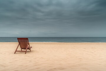 MAINE-OLD ORCHARD BEACH. Beautiful simple AI generated image