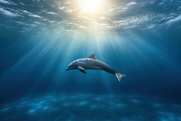 Obraz premium kids-boy and girl- watching fishes in aquarium. Beautiful simple AI generated image