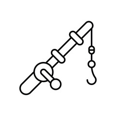 Fishing Rod vector icon