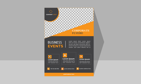 Corporate business flyer Business flyer template