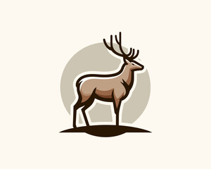 Fototapeta premium deer silhouette vector