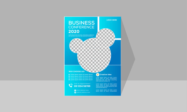 Corporate business flyer Business flyer template, medical flyer
