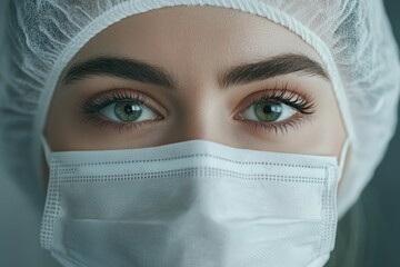 Close-up woman feeling stomach pain from cycle period on the bed at home.. Beautiful simple AI generated image