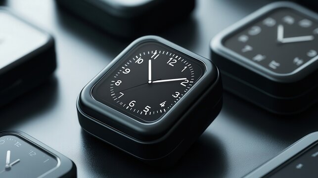 A travel alarm clock with a compact, foldable design, making it easy to carry on trips while ensuring accurate timekeeping