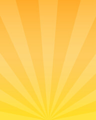 Obraz premium 黄色の放射線状の光の背景 - セールやプロモーションの縦長サイズのバナーのテンプレート素材 - 4:5