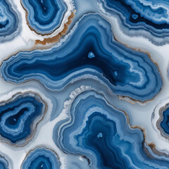 Fototapeta premium From Depths to Design: The Marvel of Blue Agate Crystals. 