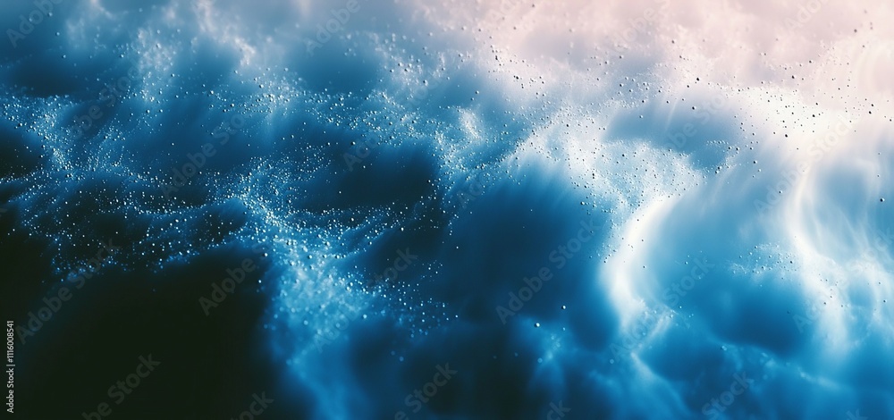 Poster banner header poster design with dark blue white black grainy gradient background glowing light dark