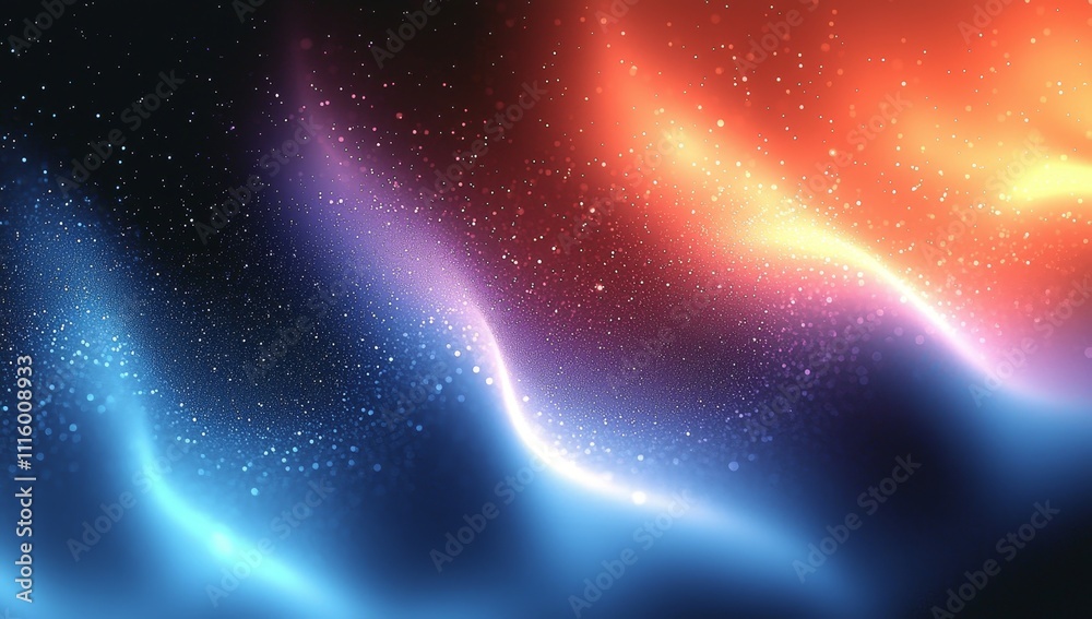 Aufkleber Color gradient background with noise. Abstract pastel holographic blurred grainy gradient banner background texture Colorful digital grain soft noise effect, Vintage, Retro.