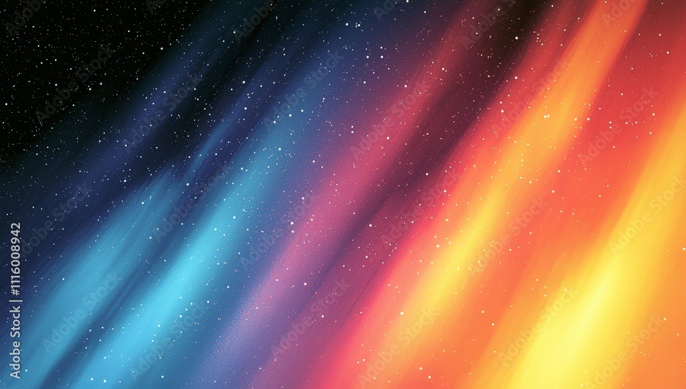 Fototapete Beautiful holographic holographic blurred grainy background with noise. Beautiful digital grain soft noise effect wallpaper with a trippy color gradient.